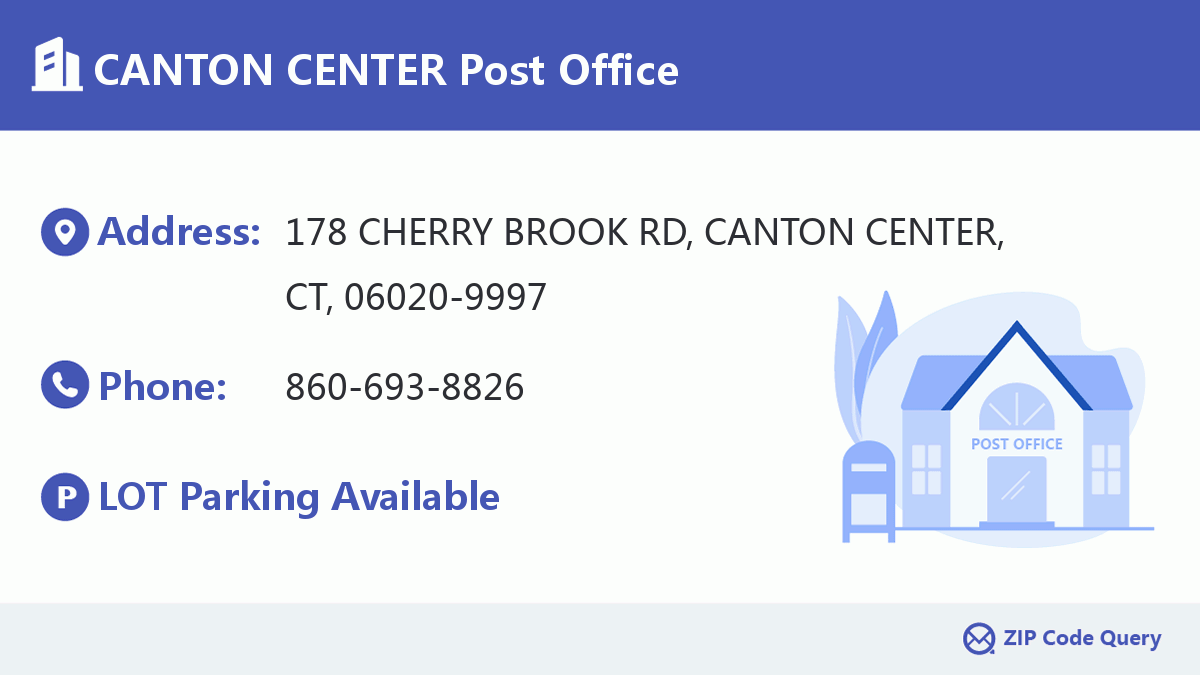Post Office:CANTON CENTER