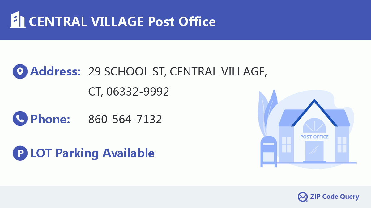 Post Office:CENTRAL VILLAGE