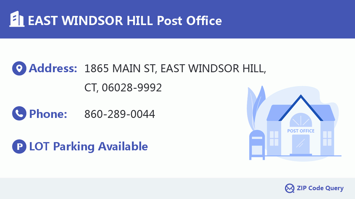 Post Office:EAST WINDSOR HILL