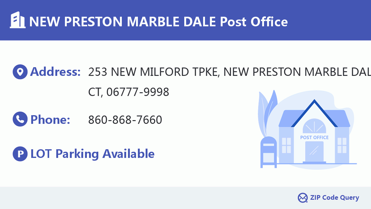 Post Office:NEW PRESTON MARBLE DALE