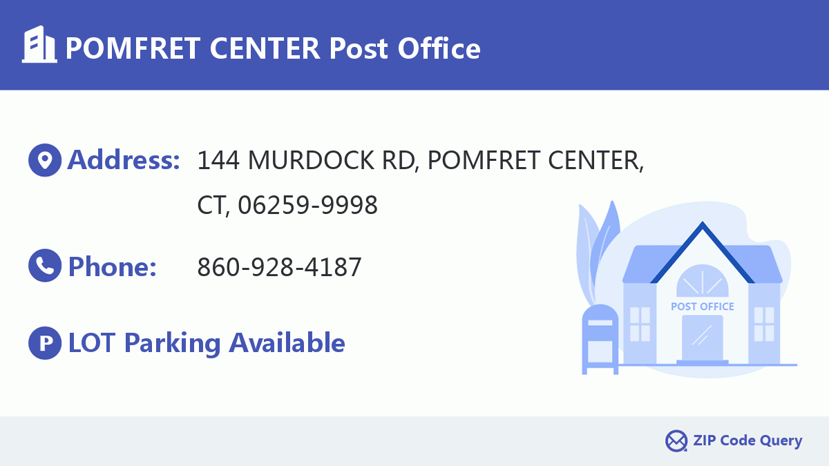 Post Office:POMFRET CENTER