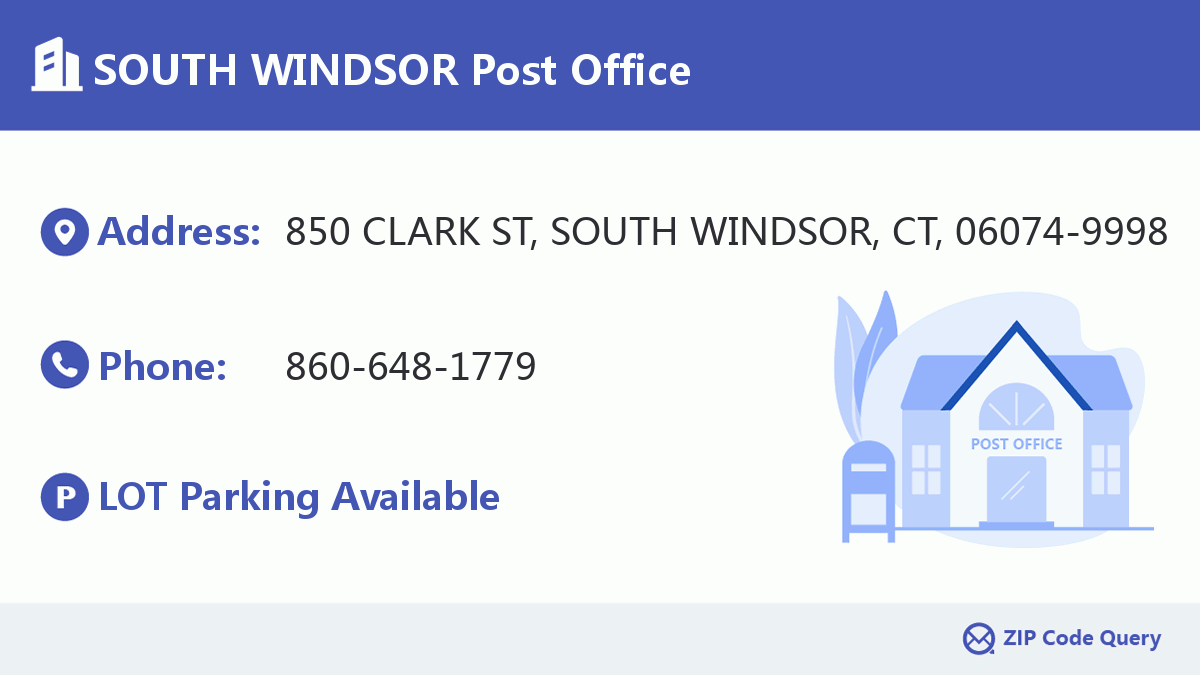 Post Office:SOUTH WINDSOR