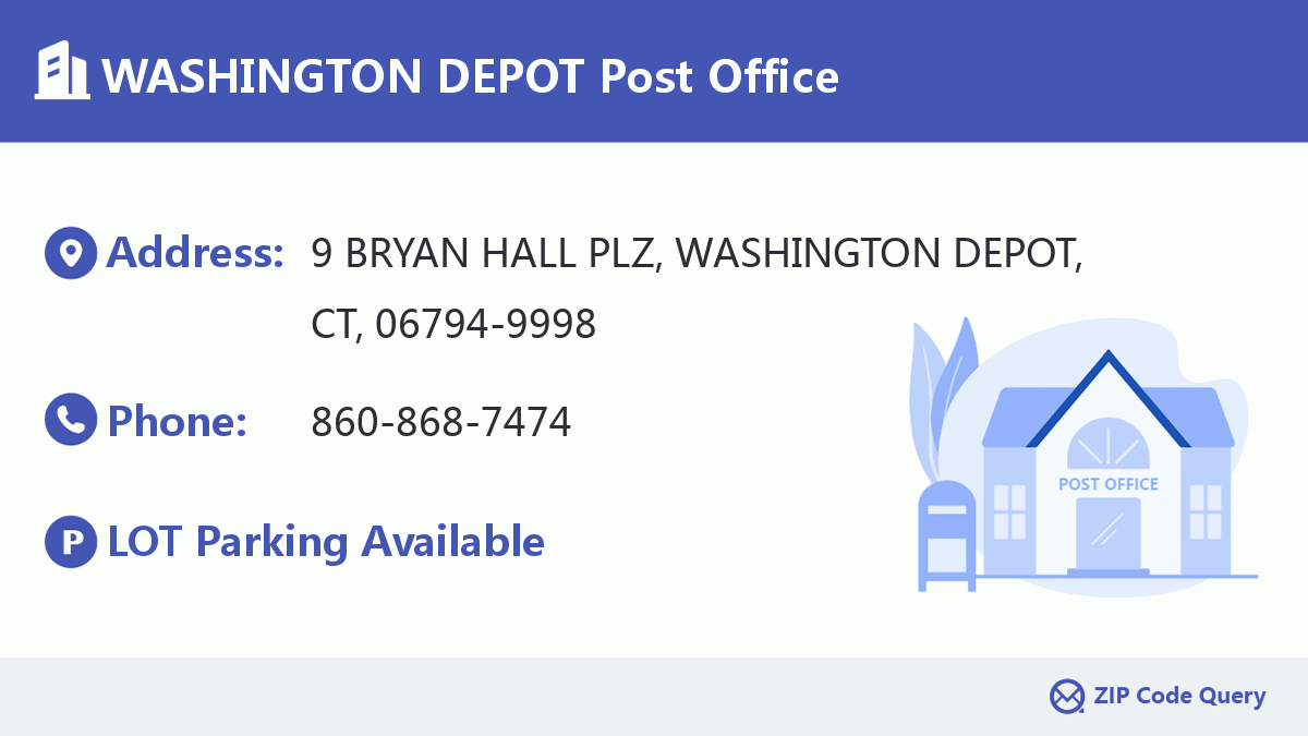 Post Office:WASHINGTON DEPOT