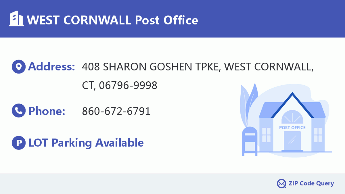 Post Office:WEST CORNWALL