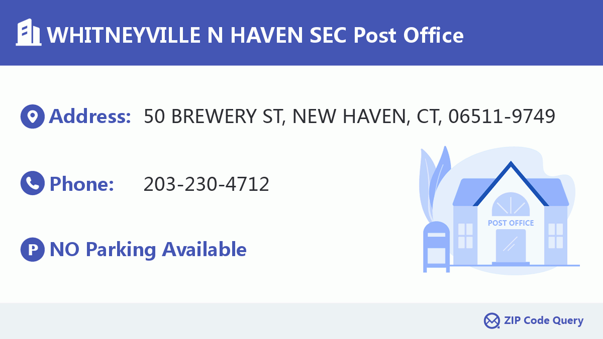 Post Office:WHITNEYVILLE N HAVEN SEC
